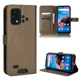 For Umidigi Bison X10G / X10G NFC Diamond Texture Leather Phone Case (Brown)