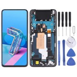 90Hz AMOLED Material LCD Screen and Digitizer Full Assembly with Frame for Asus Zenfone 7 Pro / Zenfone 7 ZS670KS ZS671KS (Black)