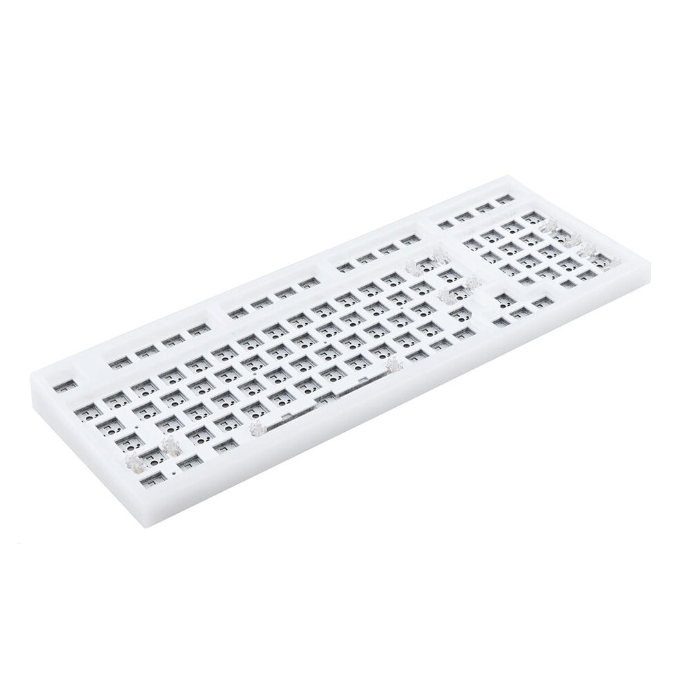 Next Time NT980 Mechanical Keyboard Customized Kit Triple-Mode Type-C Wired bluetooth5.0 2.4G Wireless 98 Keys Progarmming Hot-Swappable 3/5-Pin Switch RGB Backlit Keyboard Kit PCB Mounting Plate Case