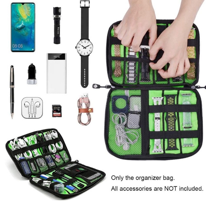Multifunctional Portable Mobile Phone Digital Accessories U Disk Storage Bag, Color: Grey