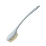Long Handle Soft Hair Bathing Brush Nylon Hair Massage Brush (Grey)