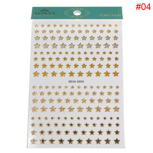 15 Style Glitter Golden Water Nail Art Transfer Sticker Nail Art Tips